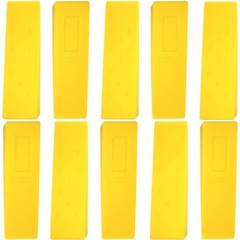 10 Pack 10″ Tree Felling Wedge Logging Bucking Falling ABS Plastic (Yellow)
