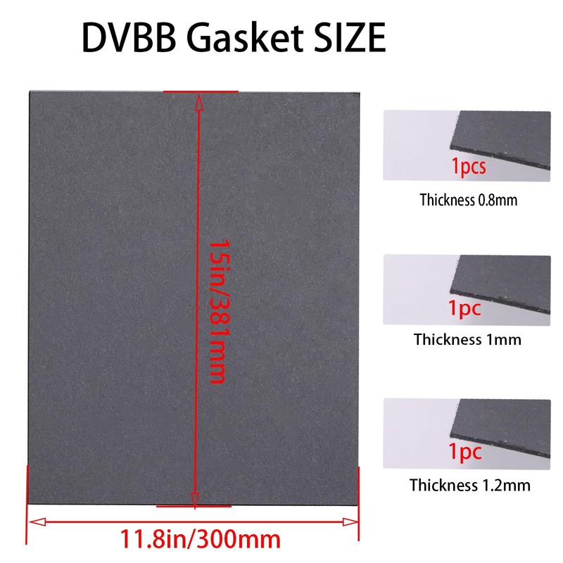 DVBB Gaskets Material Non Asbestos Materials-15 x11.8 in Temperature Gasket... gallery