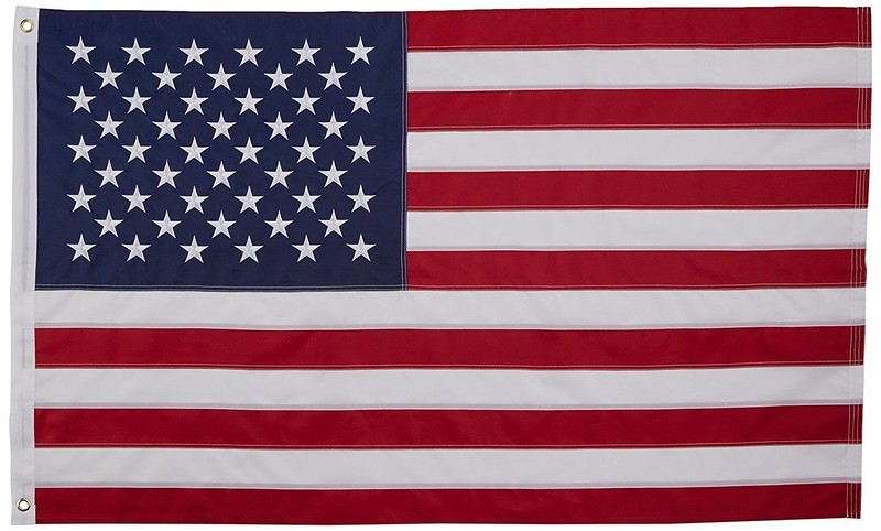 American Flag 2x3' Heavy Duty Polyester - Made in USA - Sewn Stripes Embroidered gallery