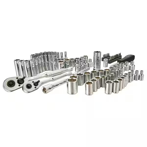 SAE Metric Mechanics Tool Set 85-Piece Ratchet & Socket Sets 1/4 in. and 3/8 in gallery