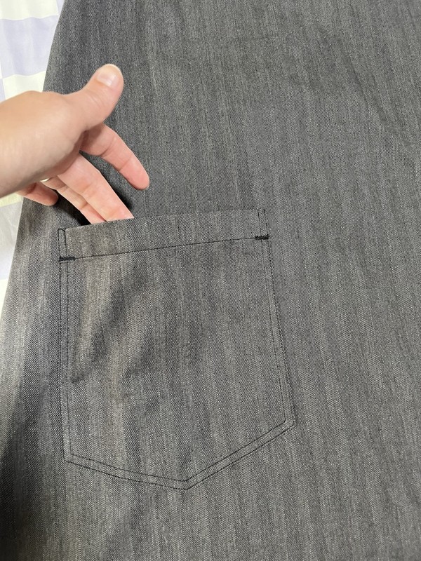 Apron Polyester Cotton Blend Cooking Arts Gardening Stylish Grey Pattern gallery