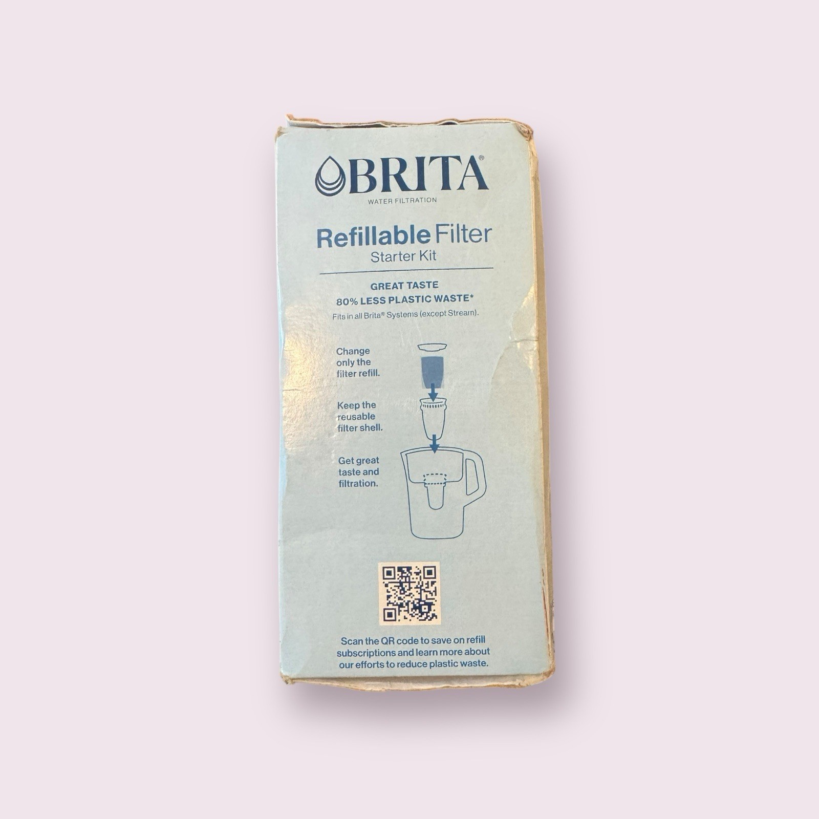 Brita Refillable Filter Starter Kit w/ Reusable Filter Shell & 3 Filter Refills gallery