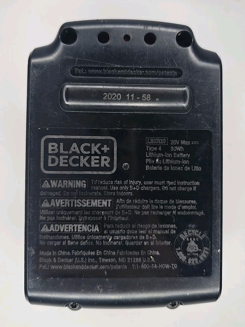 BLACK+DECKER LBXR20 Black Orange 20V MAX Battery 1.5Ah Lithium Ion Battery Pack gallery
