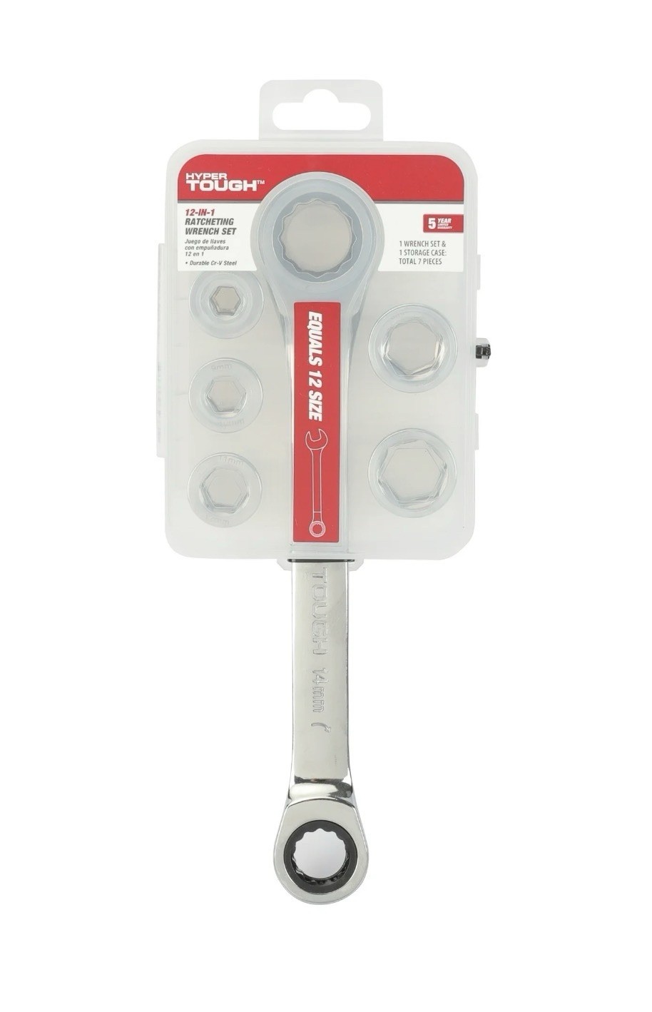 NEW Hyper tough 7pc 12-in-1 Ratcheting Metric Box Wrench gallery