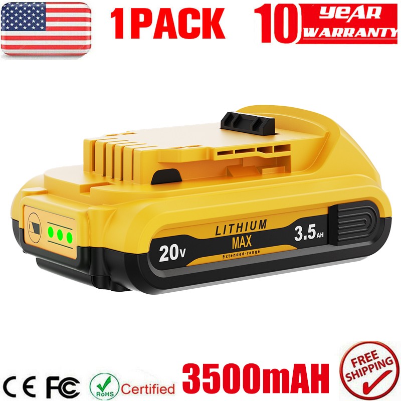 20V FOR DEWALT 20 Volt MAX Lithium-Ion Battery / Charger DCB203 DCB201-2 DCB207