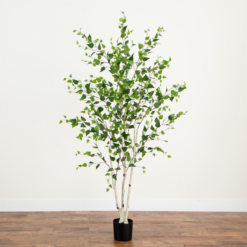 7’ Artificial Birch Tree Home Decor. Retail $259 gallery