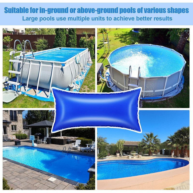 Pool Pillow for Winter Closing - 4x8 ft Inflatable Air Pillow, Above Ground Pool gallery