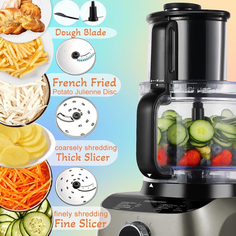 11 in 1 Food Processor Blender Combo 51oz Juice Blender gallery