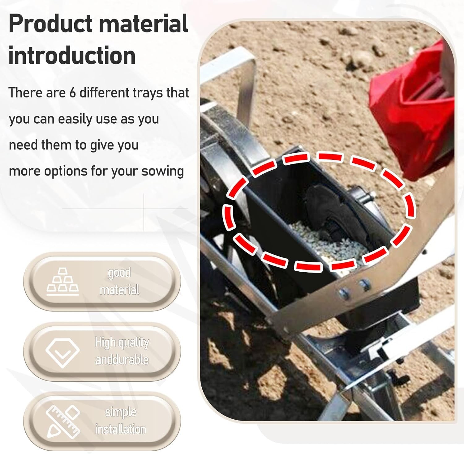 60009 Set 6 Standard Seed Plates For Earthway 1001-B Seeder W gallery
