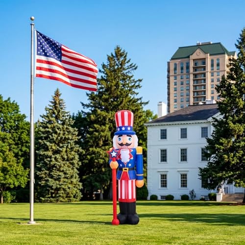 5 ft Independence Day Inflatable Nutcracker Outdoor Decoration, Giant Blow up gallery