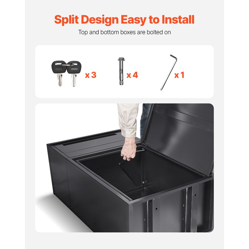 Package Delivery Boxes for Outside 35.8 in Anti-Theft Lockable Parcel Drop Box gallery