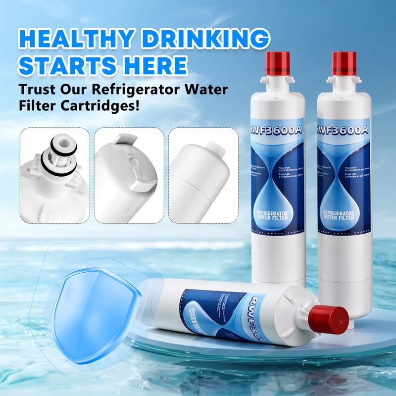 6 Pack Refrigerator Water Filter Replacement for GE RPWF WF277 RWF3600A gallery