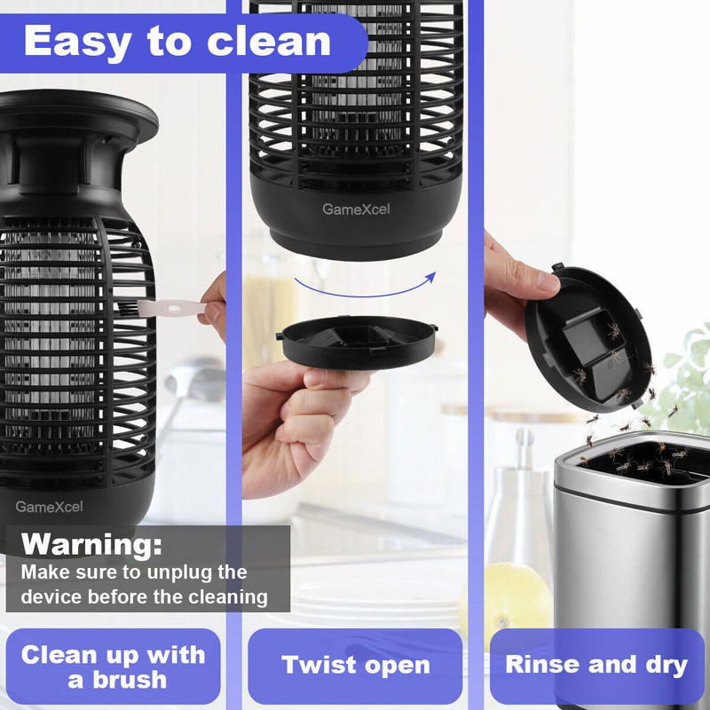 Mosquito Fly Bug Insect Zapper Killer Electronic Light Trap Lamp Indoor Outdoor gallery