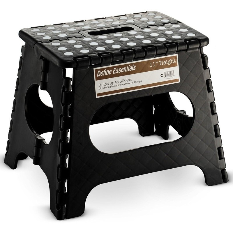 Folding Step Stool - 11" Hight - The Lightweight Step Stool is Sturdy Enough to gallery