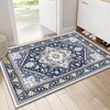 OPPODREAM Soft Throw Rugs 2x3, Small 2' x 3' (Rectangular), Blue & Gold gallery