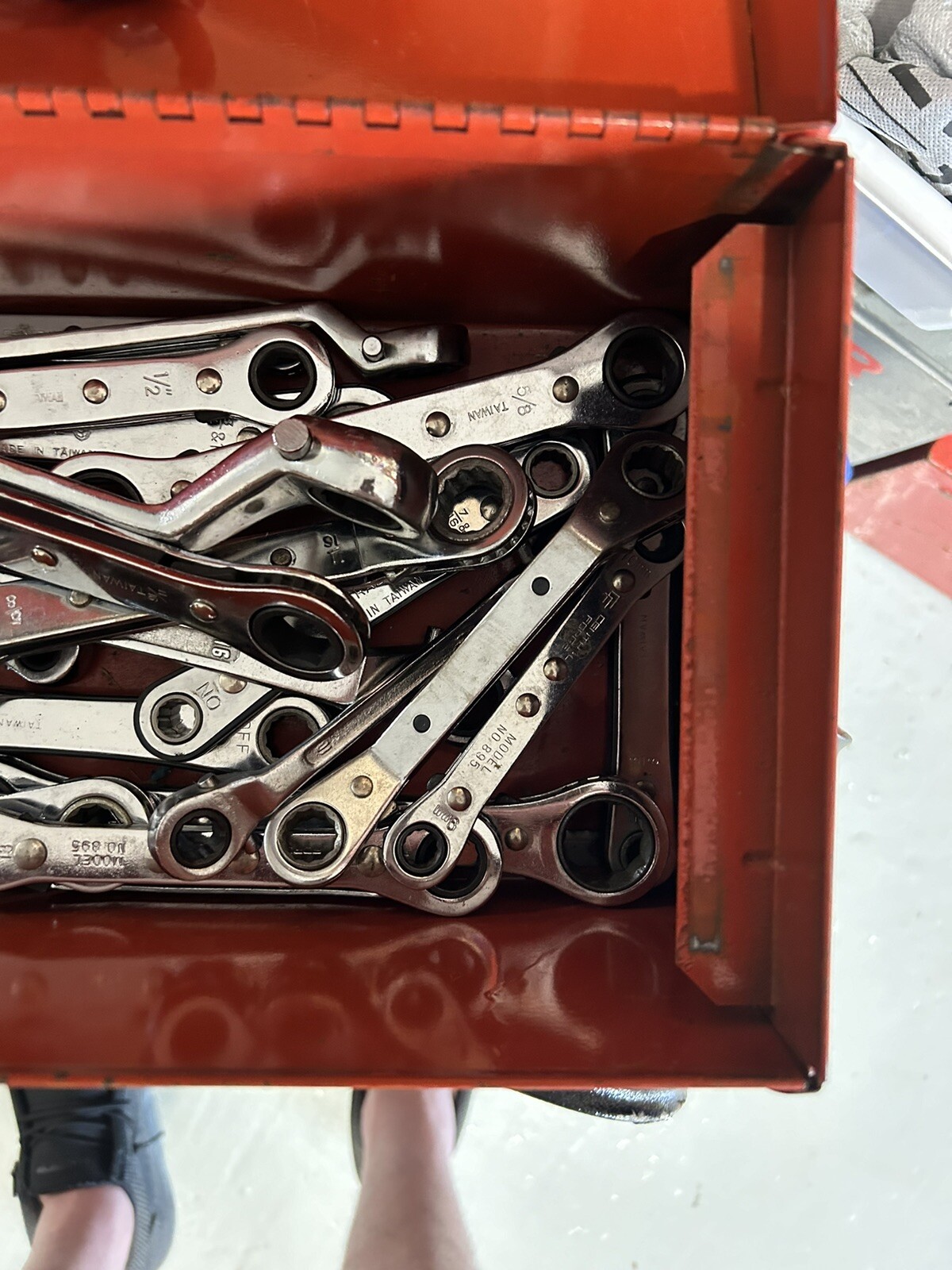 Lang Tools 11307 5-Piece Metric Offset Ratchet Ratcheting Box Wrench Set - USA gallery