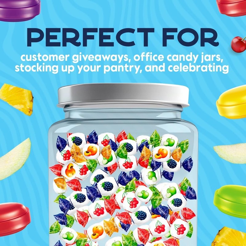 Colombina Delicate Fruit Drop 4 Assorted Flavors Bulk Delicious Candy (2.2 LB) gallery