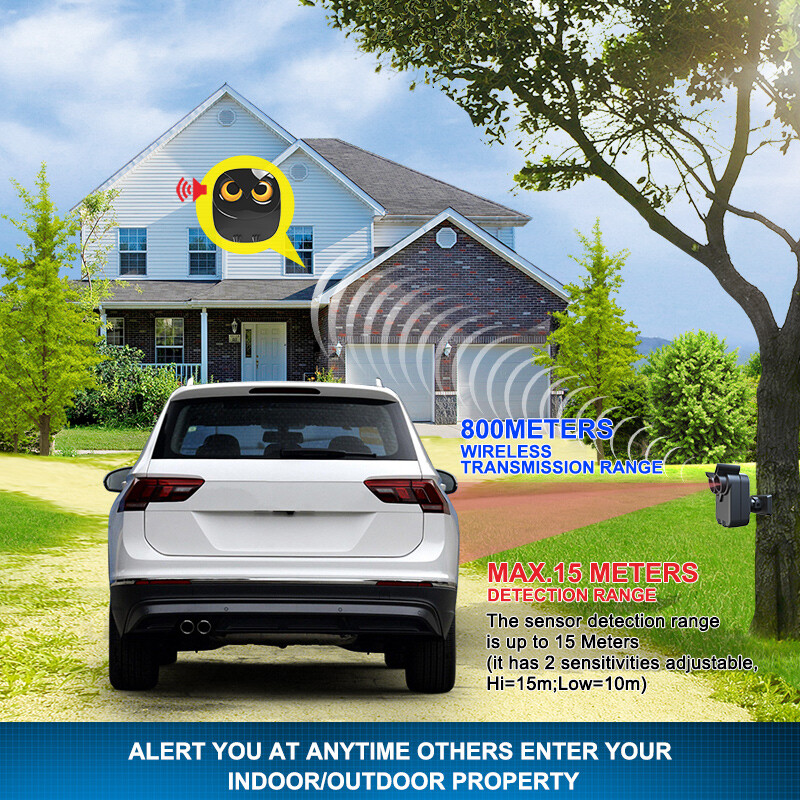 HTZSAFE 800 Meters Long Range Wireless Driveway Alarm Outdoor Weather-Resistant gallery