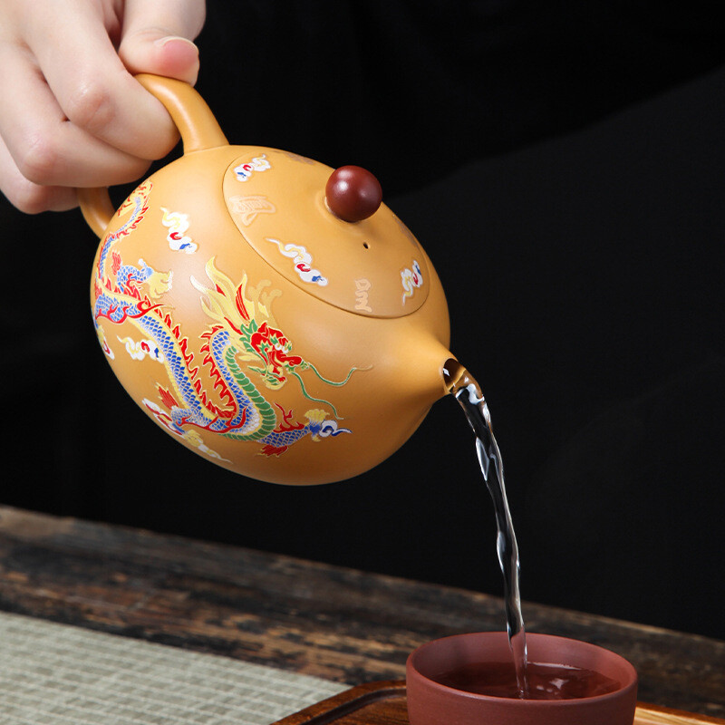 Chinese Tea Pot Color Changes Creative Xishi Pot Real Yixing Zisha Duan Clay New gallery
