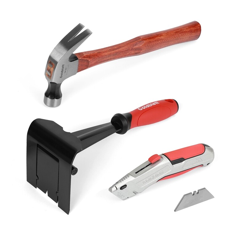 GOLDBLATT Molding Remover Tools Set Multi-tool Retractable Utility Knife Hammers gallery