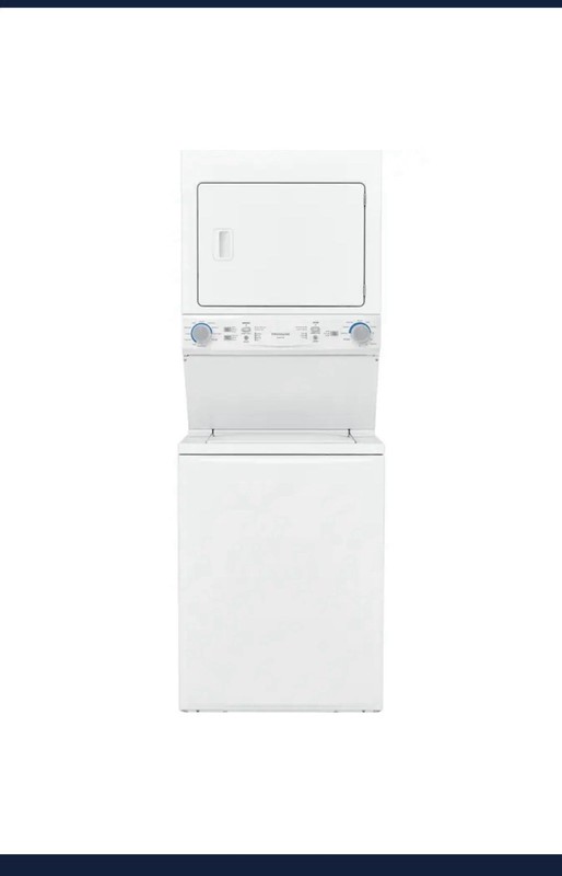 Frigidaire FLCE7522AW Stacked Washer & Dryer Electric Top-Loading White gallery