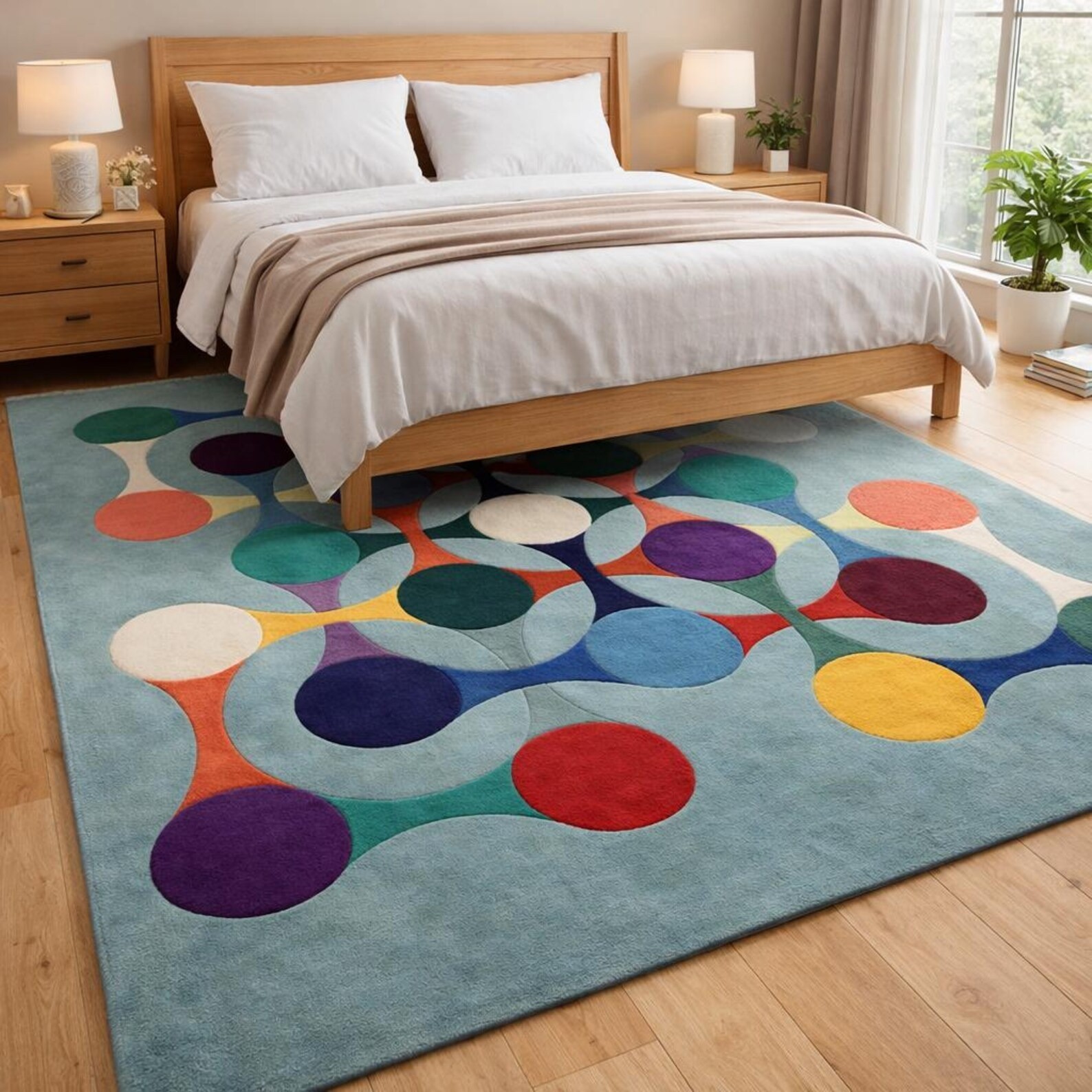 Designer Rug | Irregular Rug | Wool area Rugs | Living Room Rug | Tufted A250 gallery