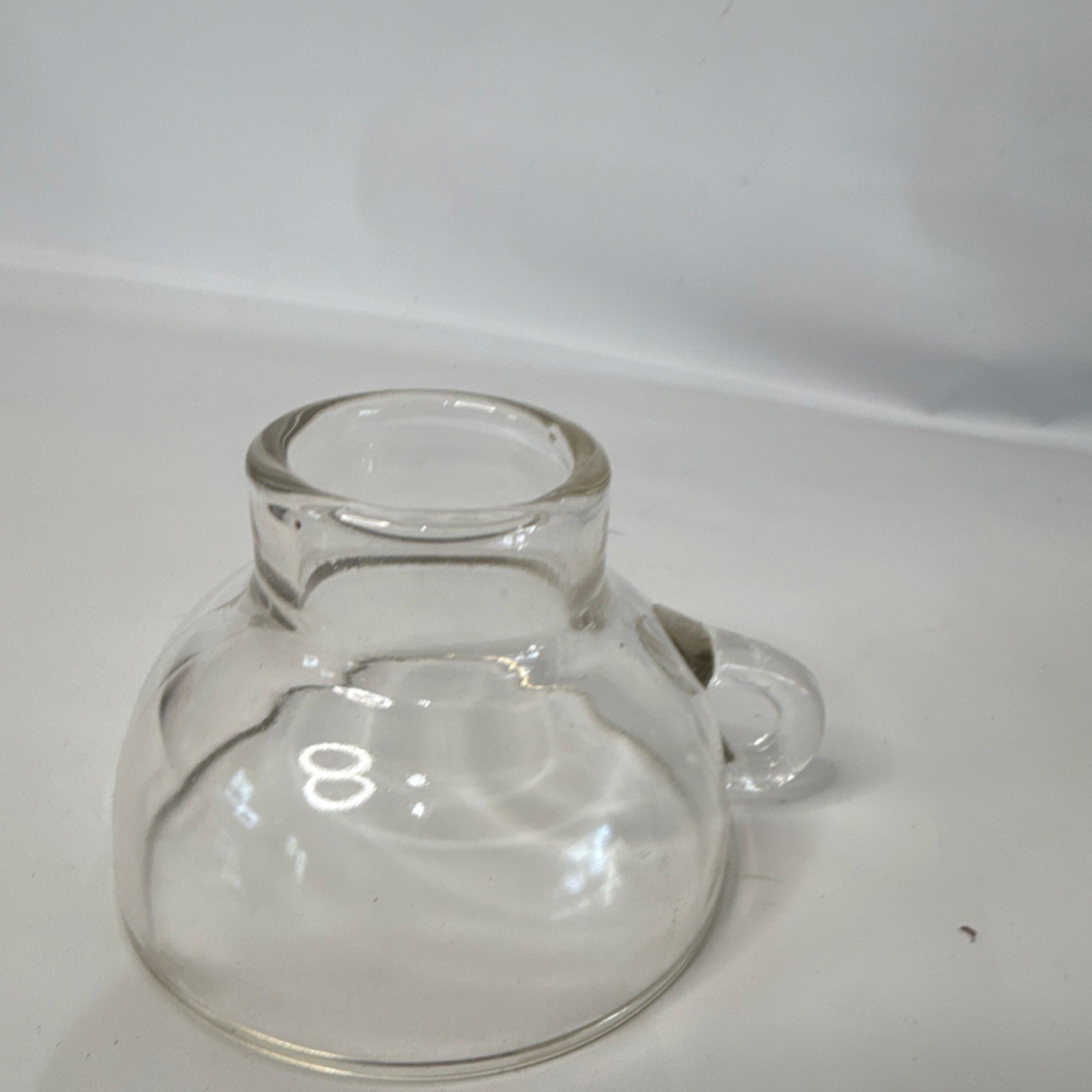 Clear Glass Kitchen Funnel with Handle, Medium Size, Reusable, Single Item Set gallery