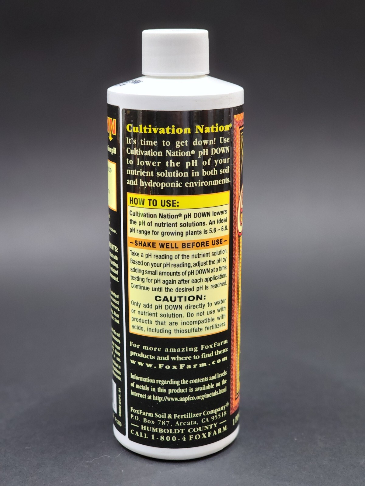 Fox Farm Cultivation Nation pH Down 1 Pint 16oz 1lb Lowers Nutrient Solution PH gallery