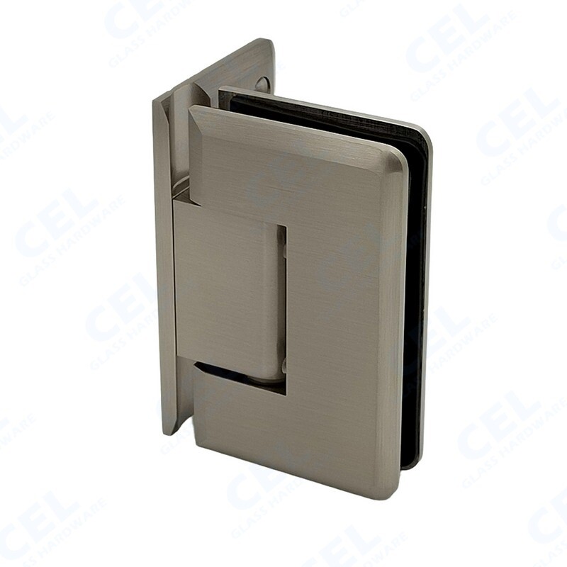 CP1N344, Adjustable Wall Mount Offset Back Plate Hinge for frameless Shower Door gallery