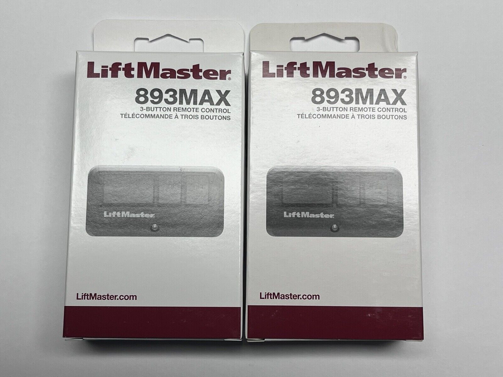 OEM QTY 2PK LIFTMASTER 893MAX 3 BUTTON REMOTE CONTROL gallery