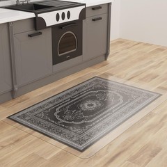 3×5 ft Clear PVC Vinyl Floor Protector Mat NonSlip For Dining Room
