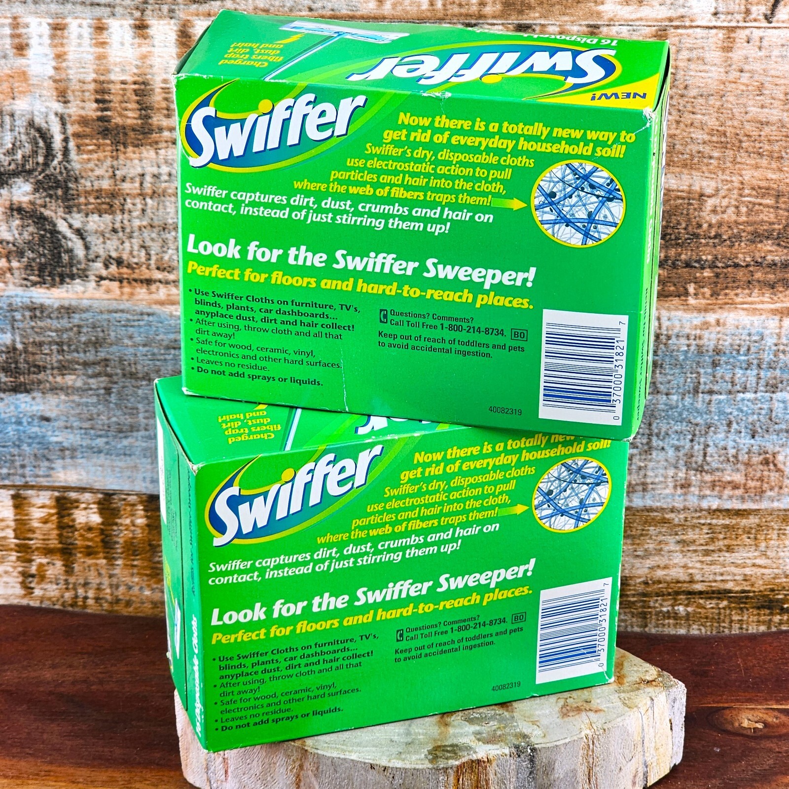 Swiffer Sweeper Dry Pad Refills Unscented 16 Ct 2 Pack Charged Fibers Disposable gallery