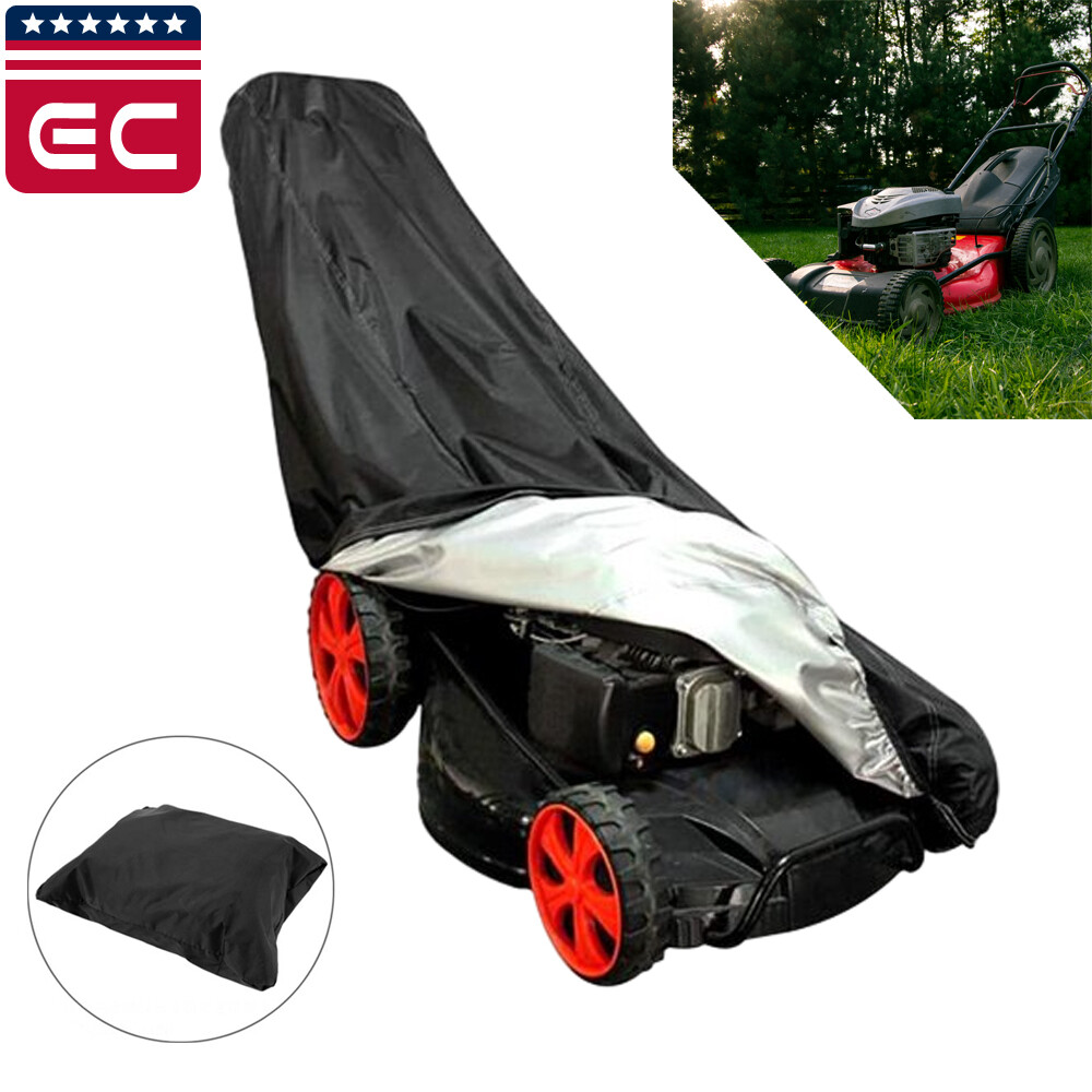 Waterproof Lawn Mower Cover Heavy Duty UV Protector for Push Mower Universal Fit gallery
