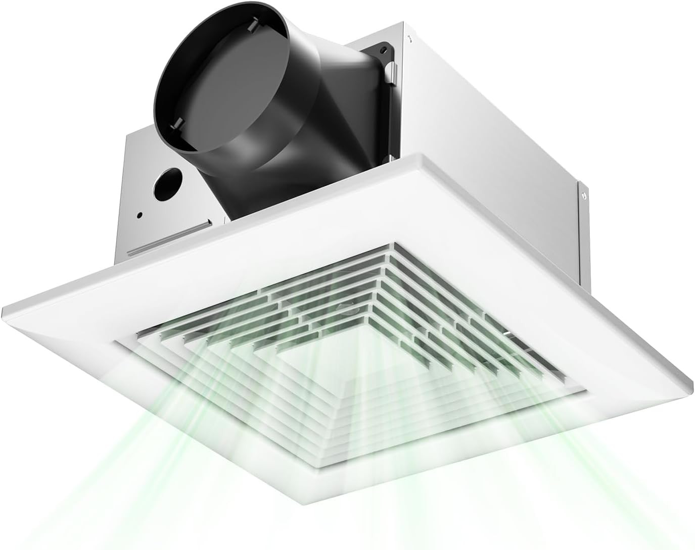 Quiet 80 CFM Bathroom Exhaust Fan - Easy Ceiling Retrofit, ETL & FCC Certified gallery