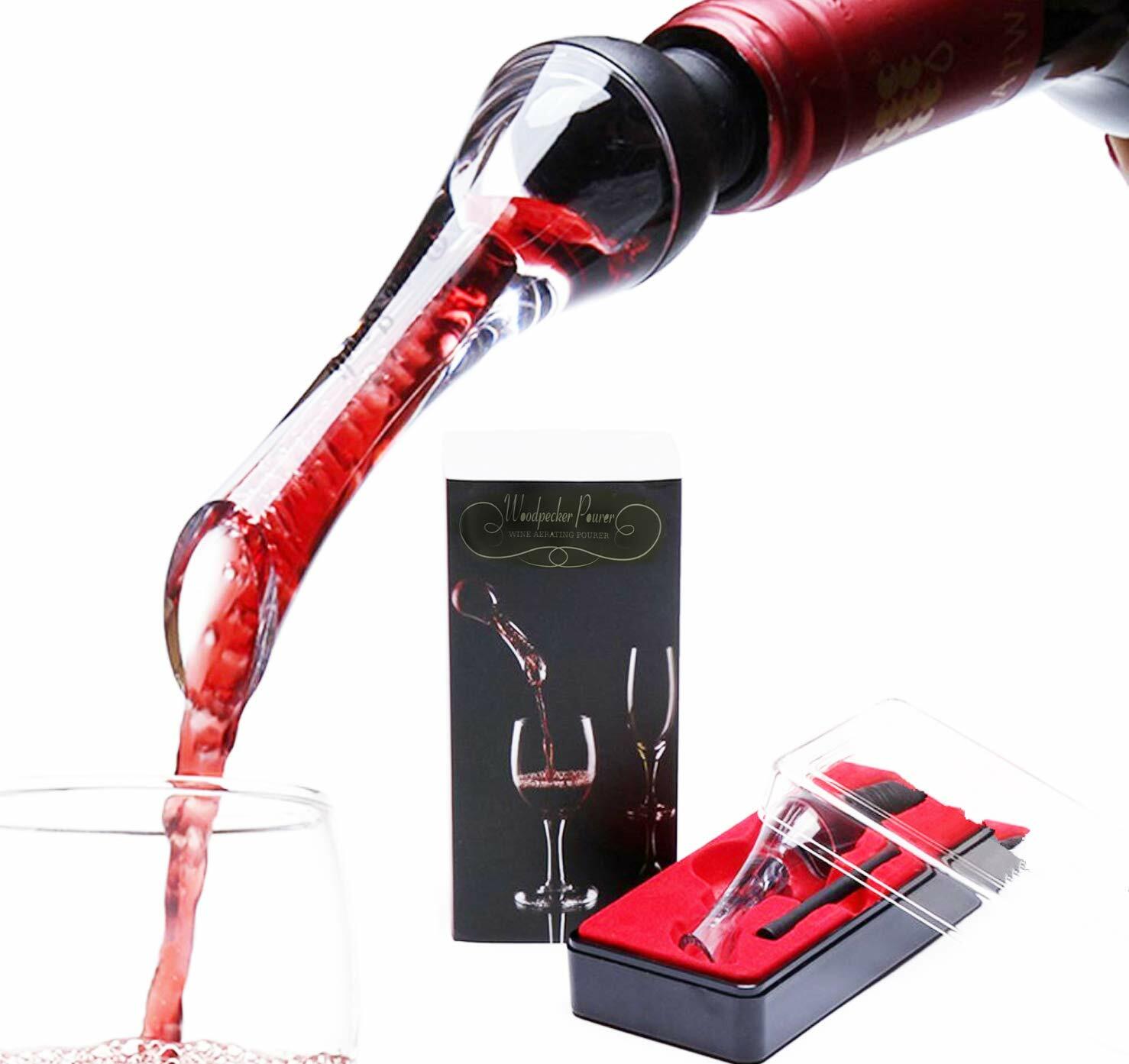 Wine Aerator Pourer Liquor Bottle Pourers Drink Aerating Decanter Spout (Black) gallery