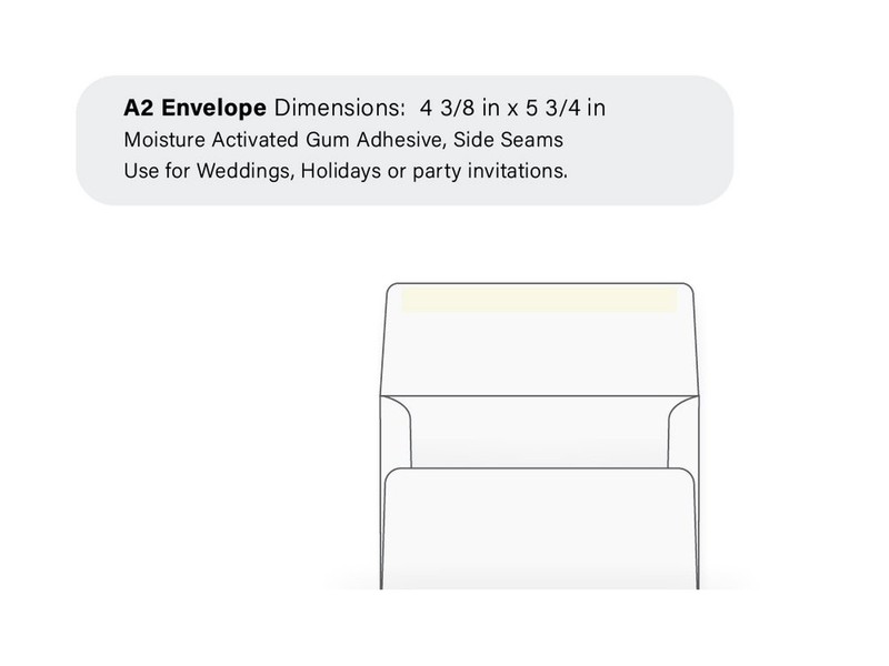 A2 Invitation Envelopes (4 3/8 x 5 3/4) - 60lb. Bright White (1000 Qty.) 1 gallery