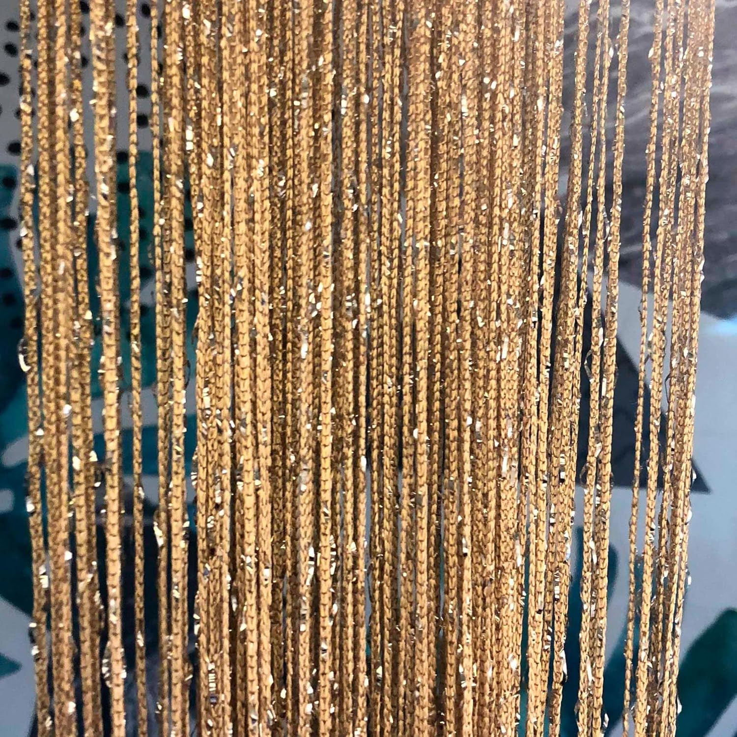 2 Pack 39 X 79 Inch String Curtains Door, Hippie Room Decor Beaded Curtains for gallery