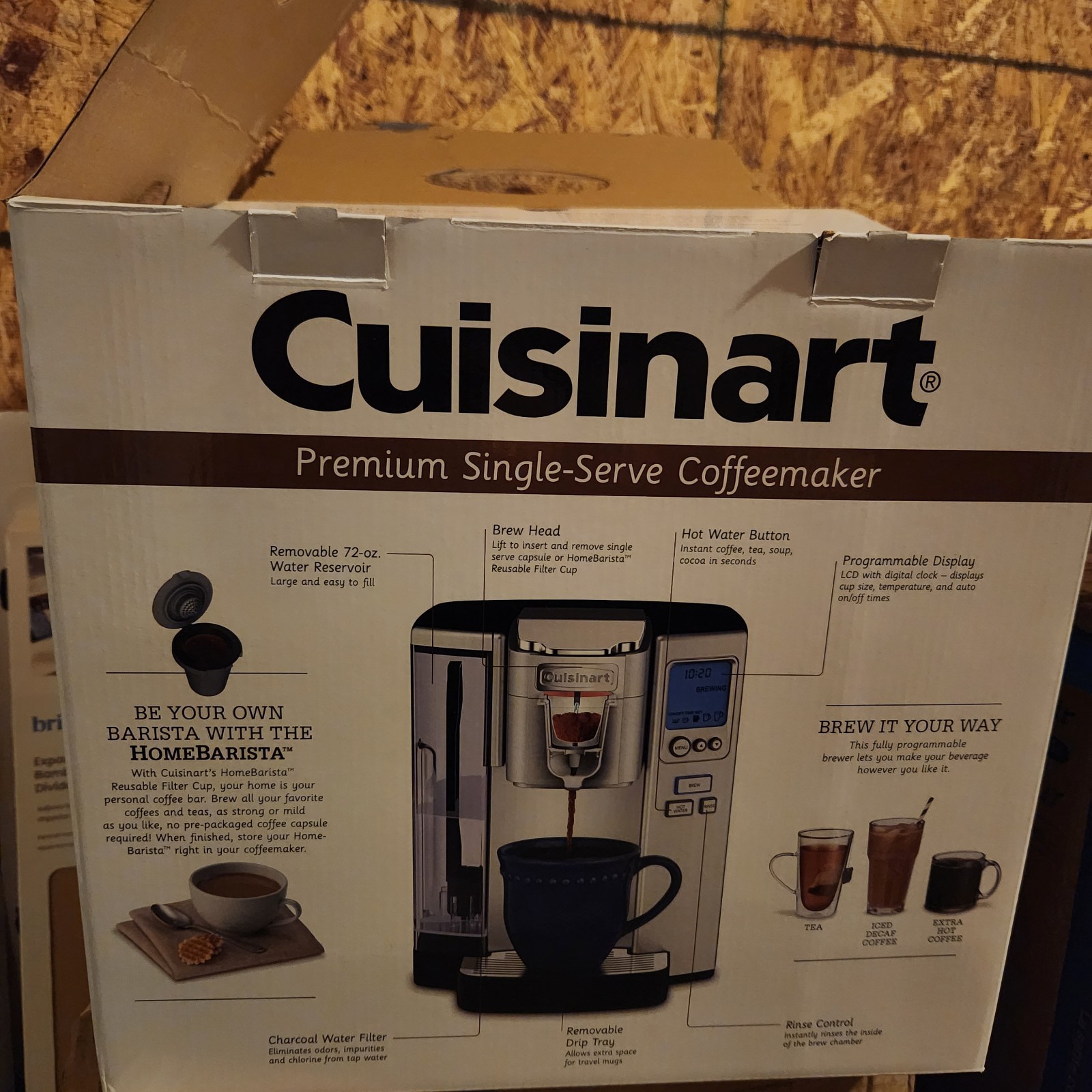 Cuisinart Premium Single-Serve Pod Coffee Machine Silver 72oz gallery