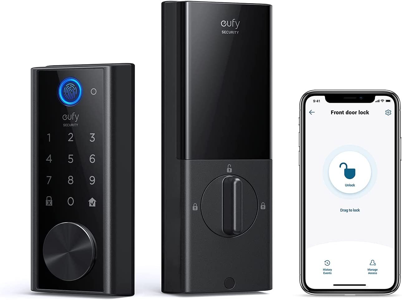eufy Smart Door Lock Touch & Wi-Fi Fingerprint Keyless Lock Electronic Deadbolt gallery