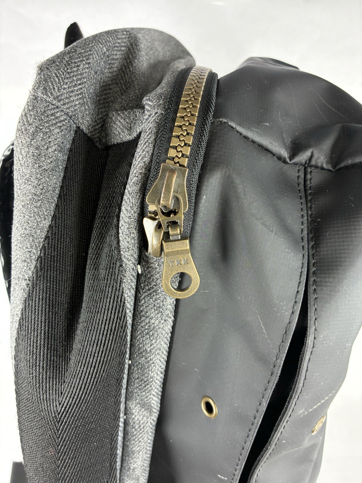 Shrine Backpack Black Solid Sneaker Compartment Travel Weekender W/ Hat Sling 4