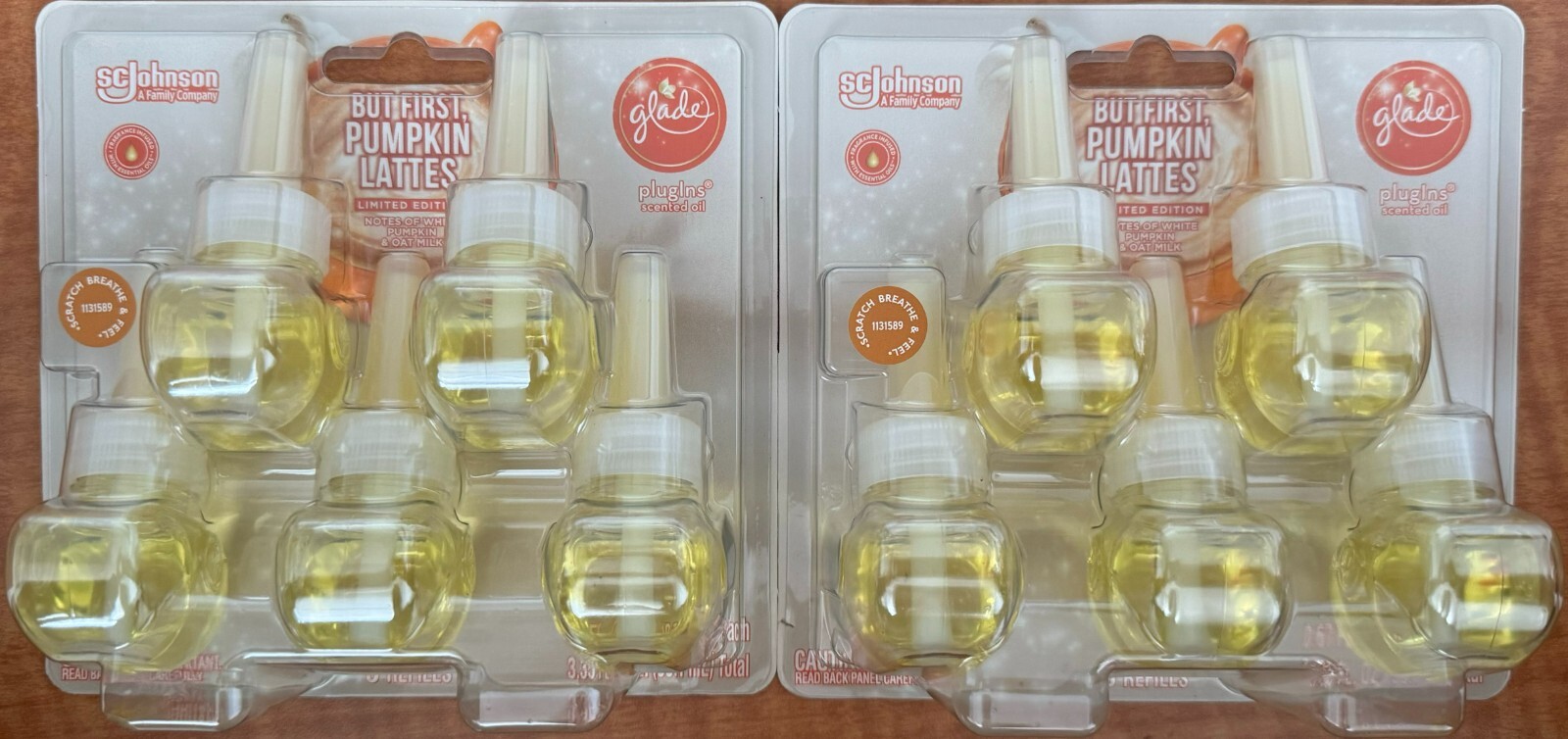Glade PlugIns But First Pumpkin Lattes Limited Ed 2pack Of 5 Refill 3.35FL OZ Ea gallery