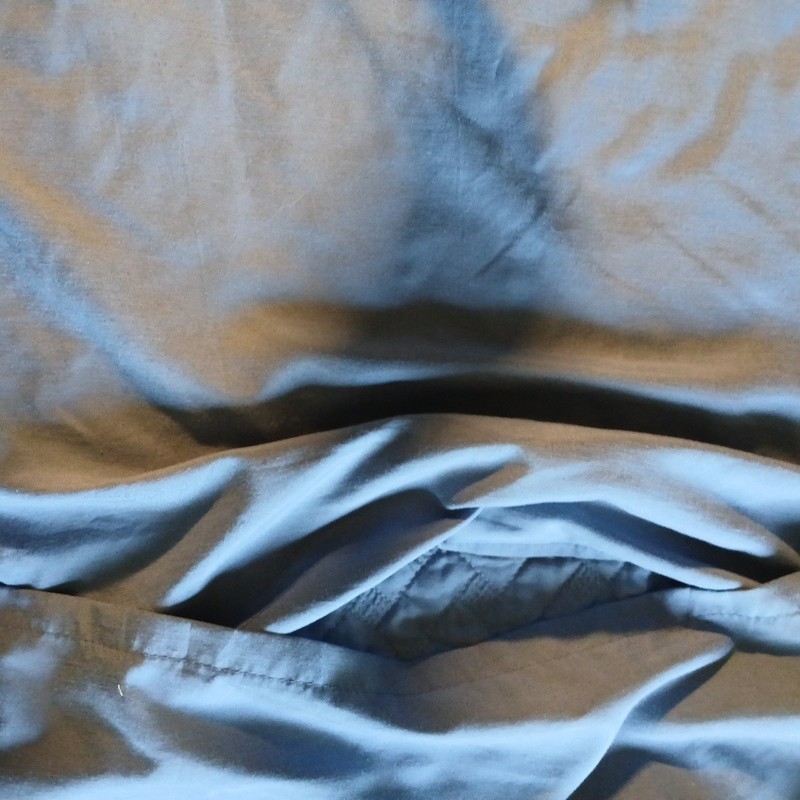 QUEEN COMFORTER SPREAD Chezmoi Collection Blue 2 Shams 92x96 Lightweight gallery