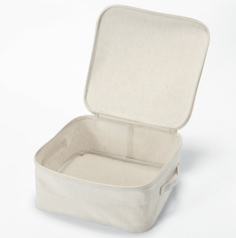 Fabric Softbox, Polyester Linen, Square Box w/Lid, 35 x 35 x 16cm, Brand "New" gallery