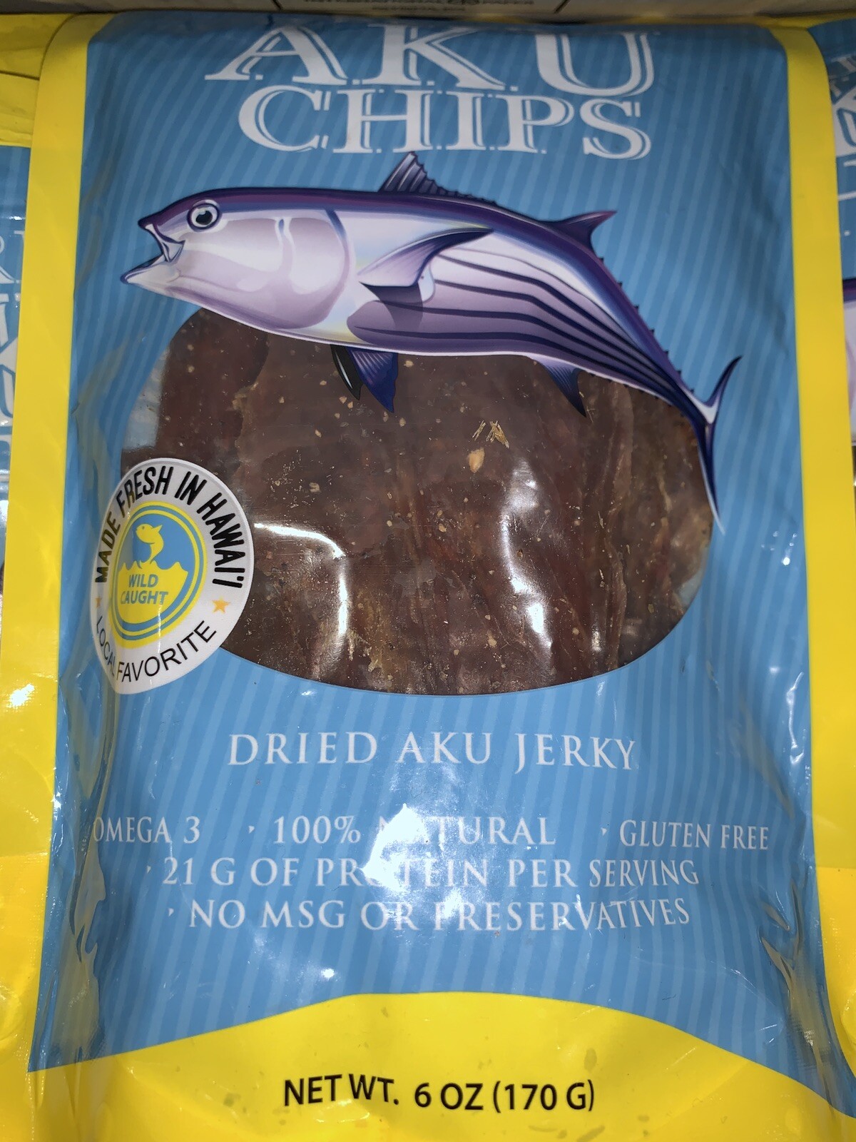 Hilo Fish Co. Local Style Dried Aku Chips (dried aku jerky) 6oz gallery