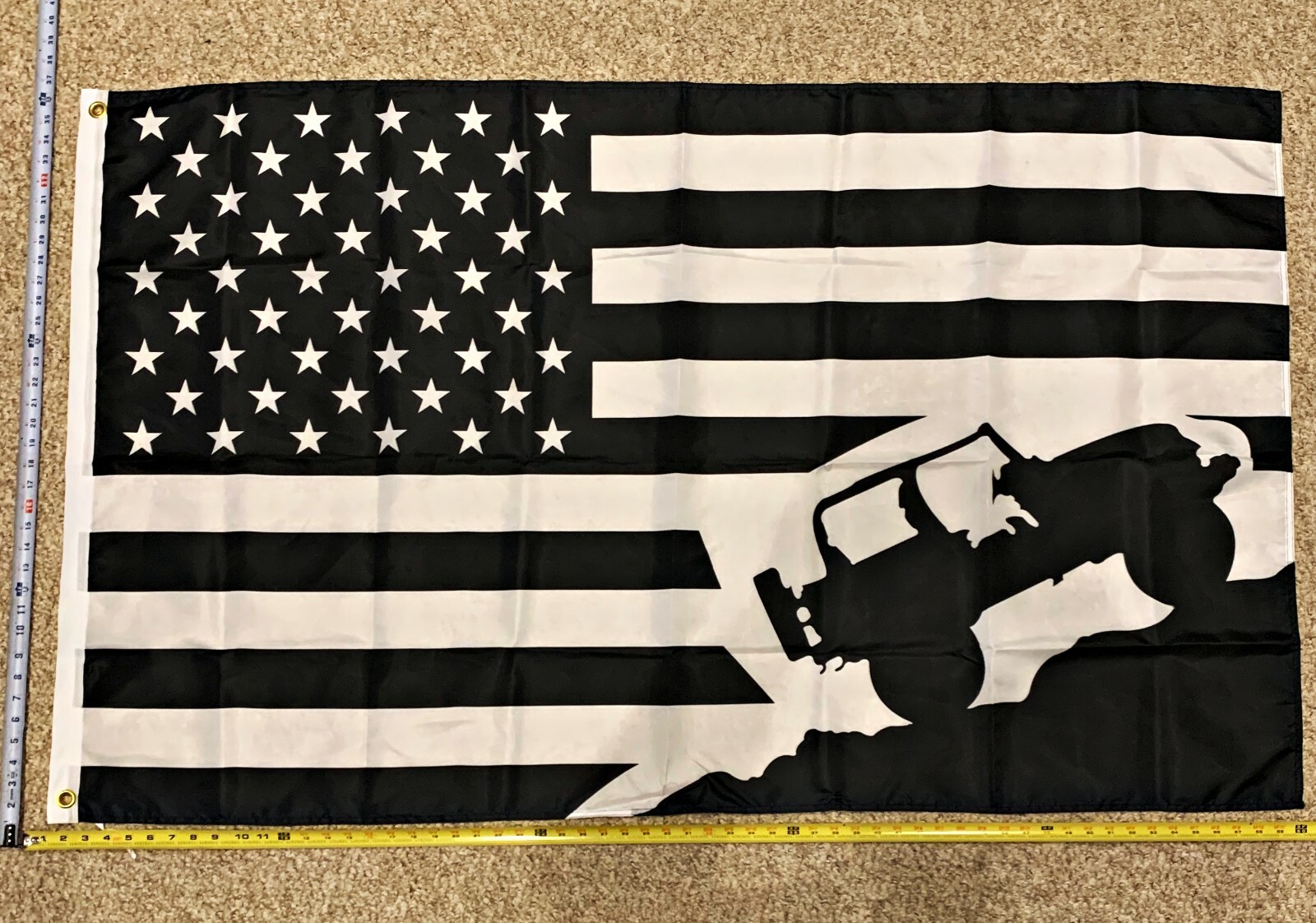JEEP Flag FREE SHIPPING 4x4 Chevy Dodge USA Flag Trump Biden Sign Poster 3x5' gallery