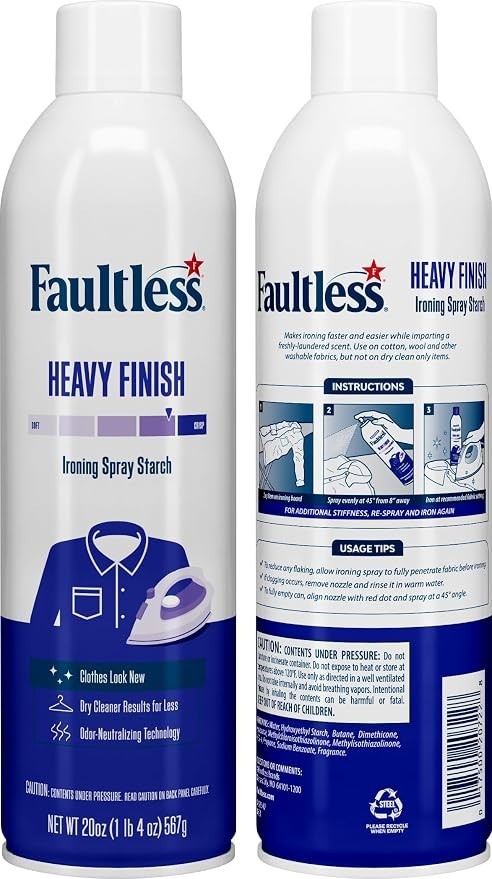 Laundry Starch Spray, Heavy Spray Starch 20 Oz Cans for a Smooth Iron Glide ... gallery