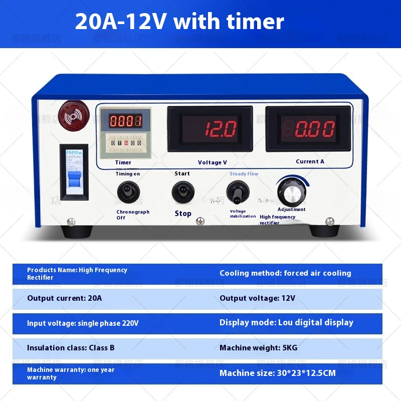 Electroplating Special High Frequency Electroplating Power Air Cooling 10A-50A gallery