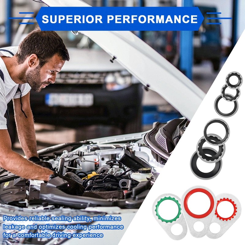 60PCS A/C O Ring Kit,Air Conditioning Compressor Gasket Seals,O Ring Assortme... gallery