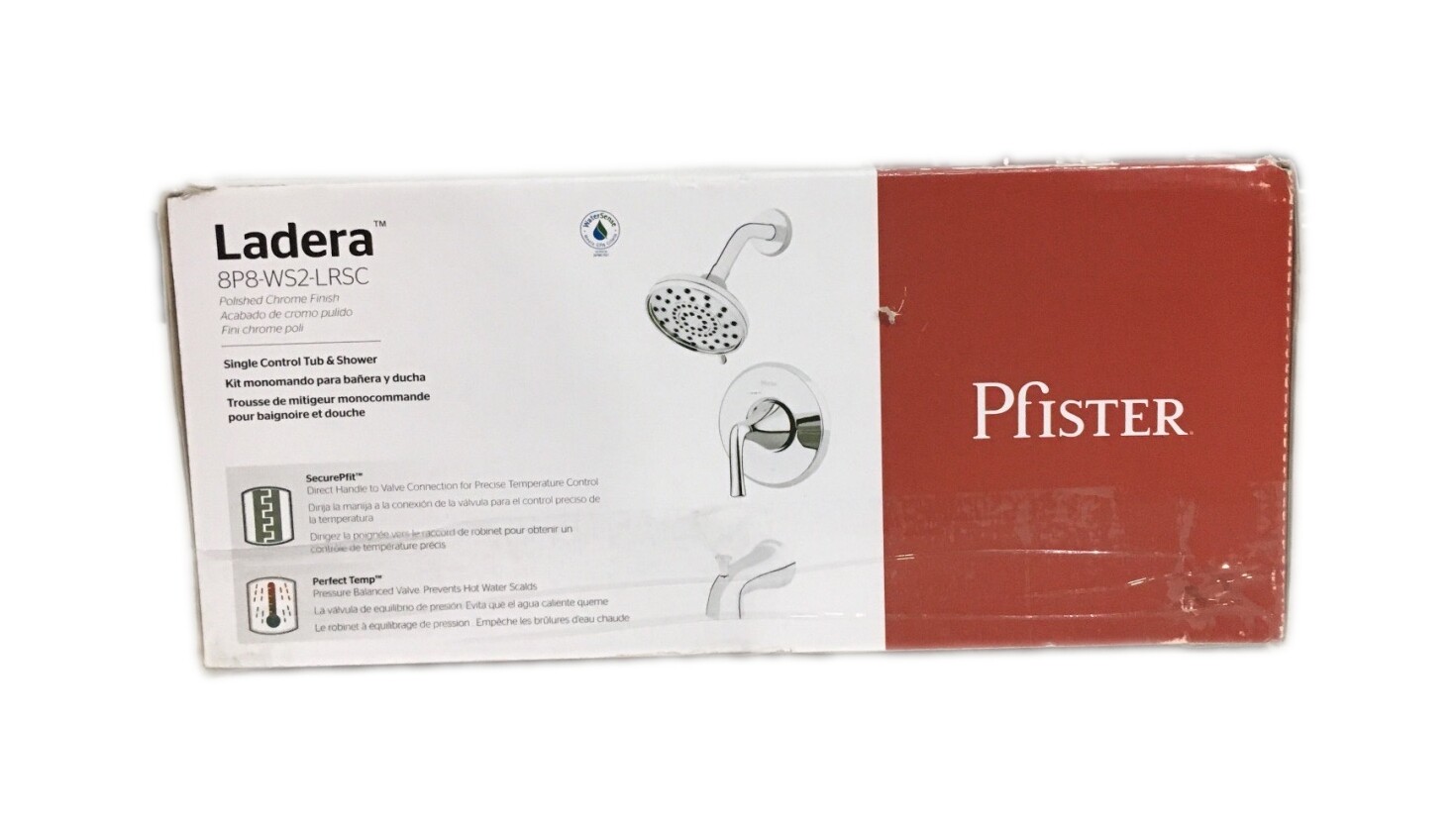 Pfister Ladera Single Handle 3-Spray Tub/Shower Faucet 1.8 GPM Polished Chrome gallery