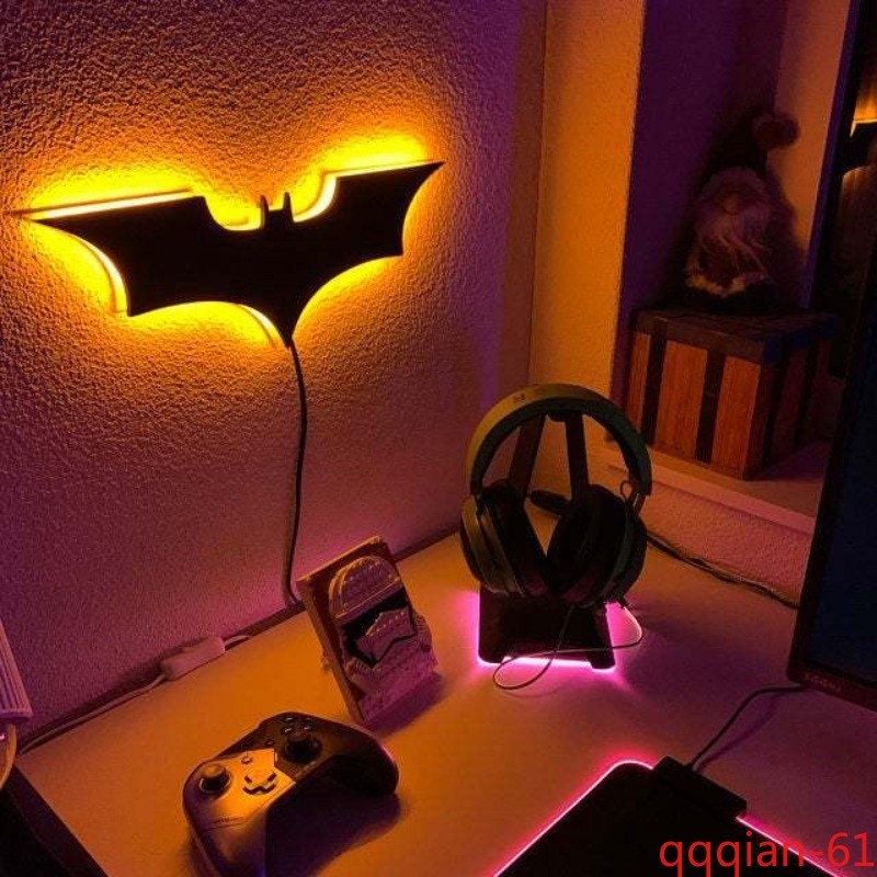 Batman Superhero LED Lamp Creative Night Light for Bedroom Wall Home Decoration gallery